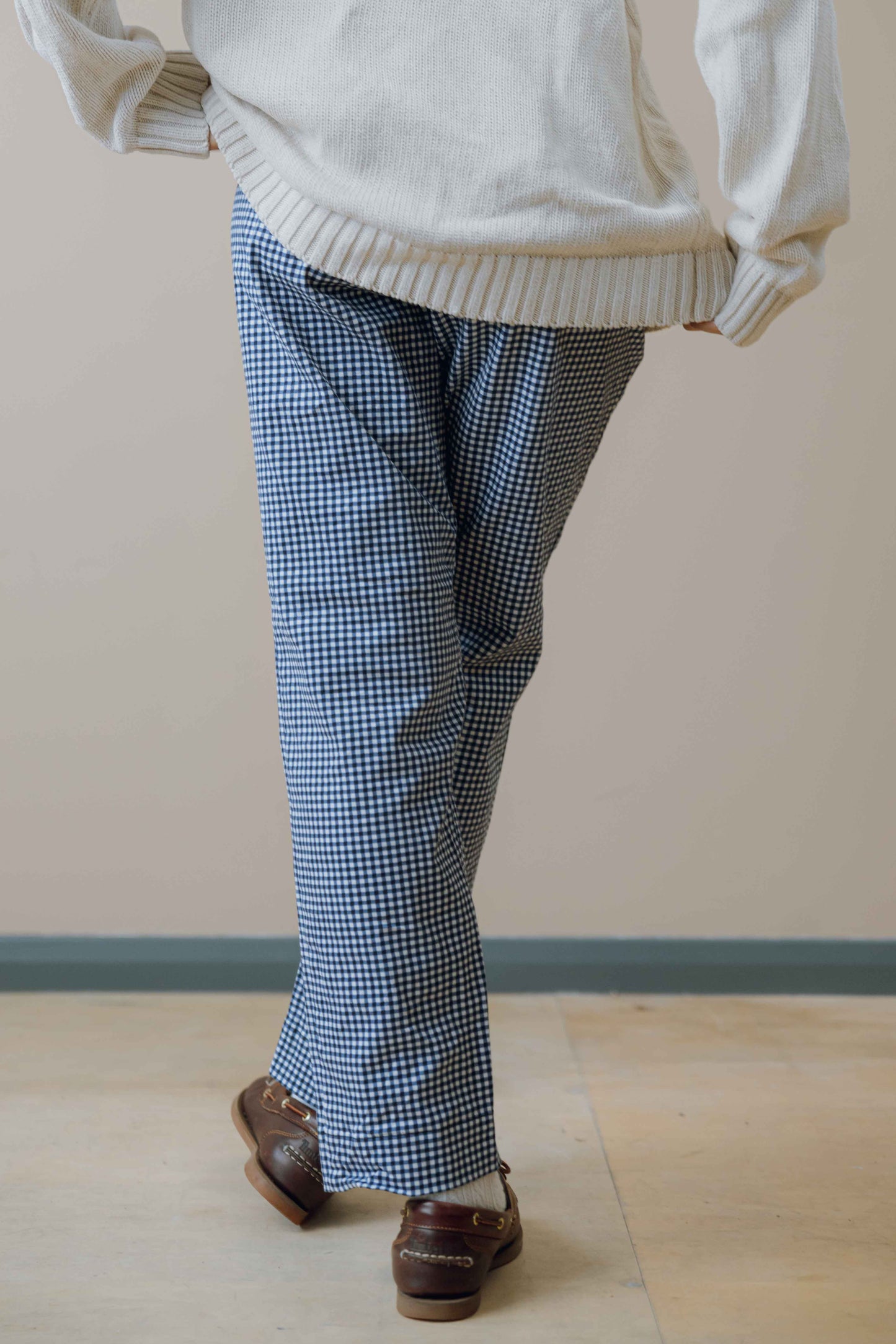 Tommy Hilfiger gingham slim fit trousers