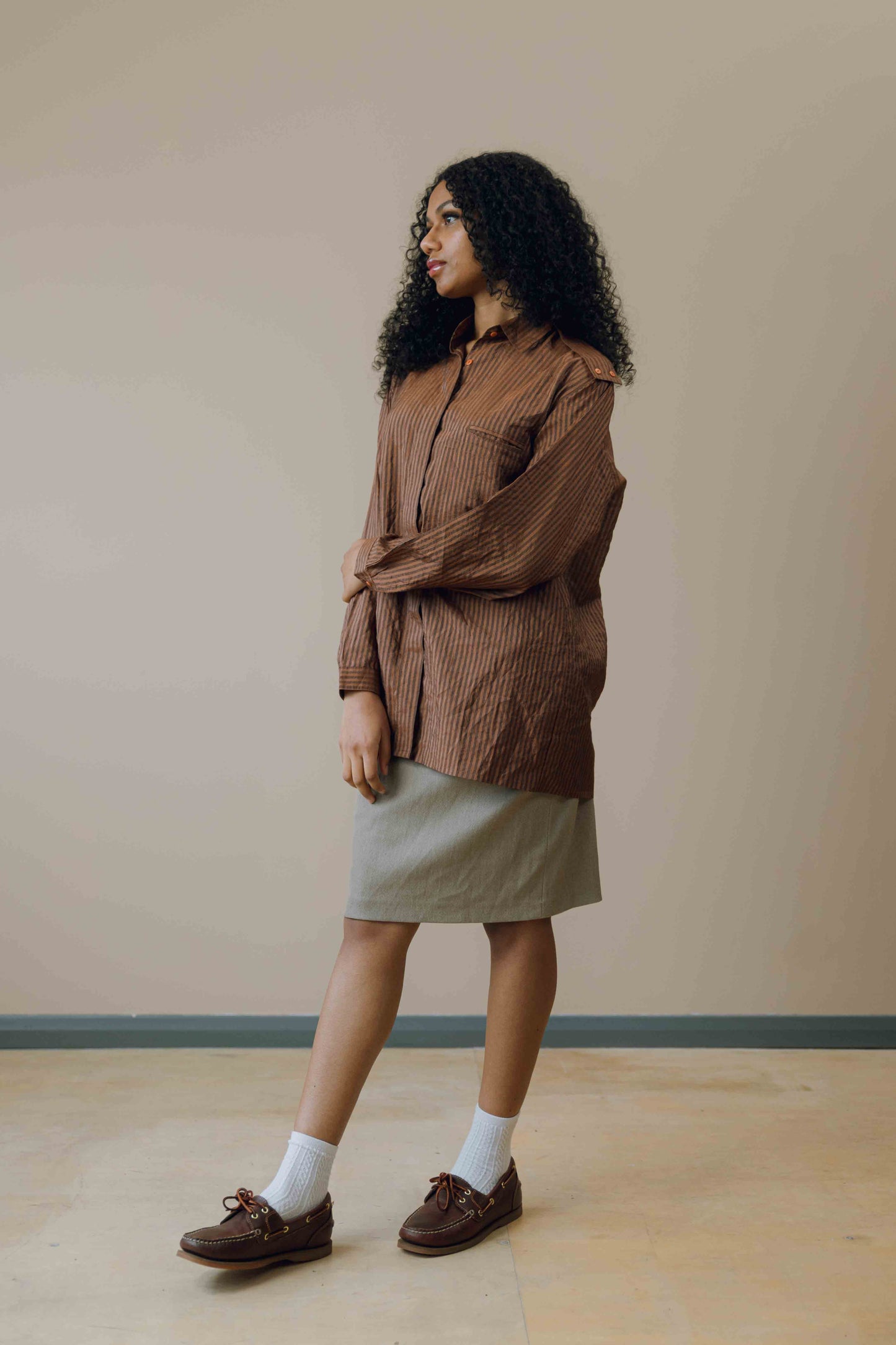 Button-up long sleeve shirt