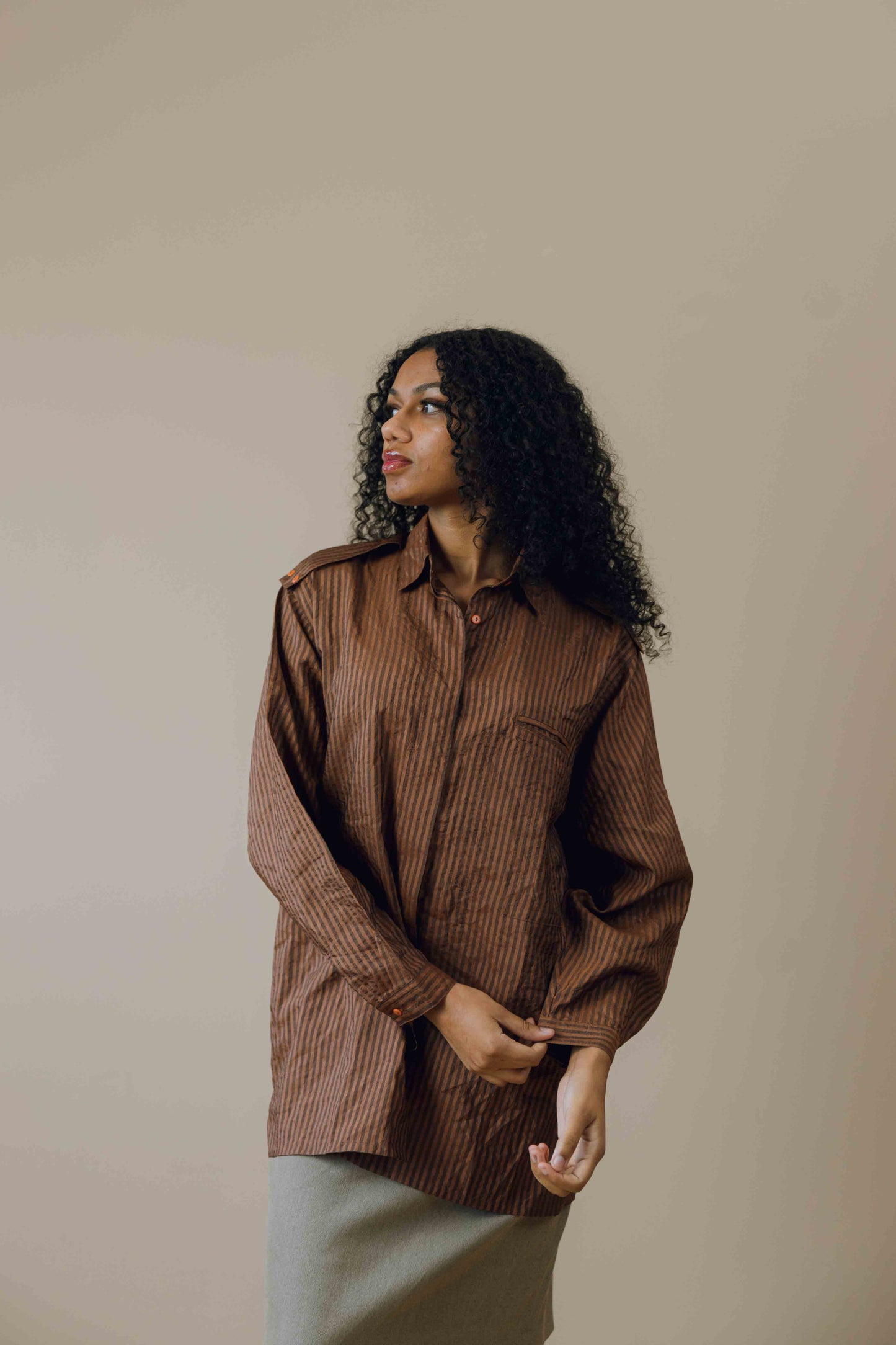 Button-up long sleeve shirt