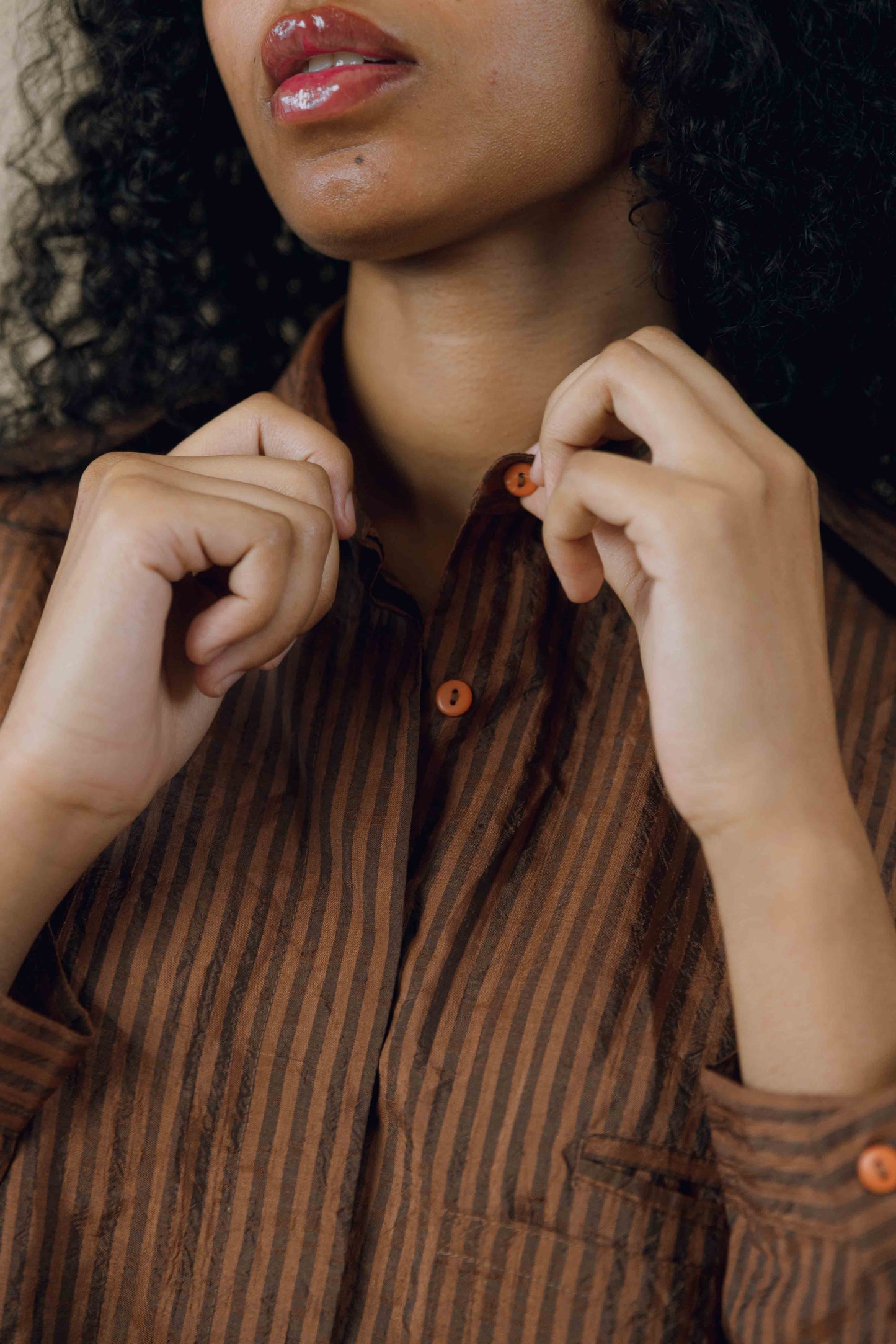 Button-up long sleeve shirt