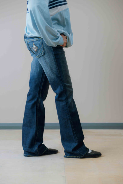 Mid-rise slim fit jeans
