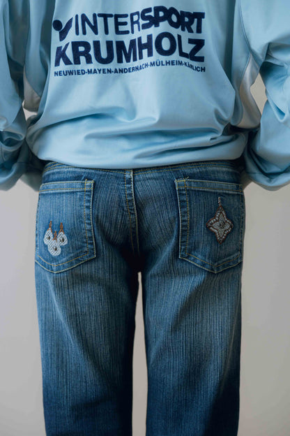 Mid-rise slim fit jeans